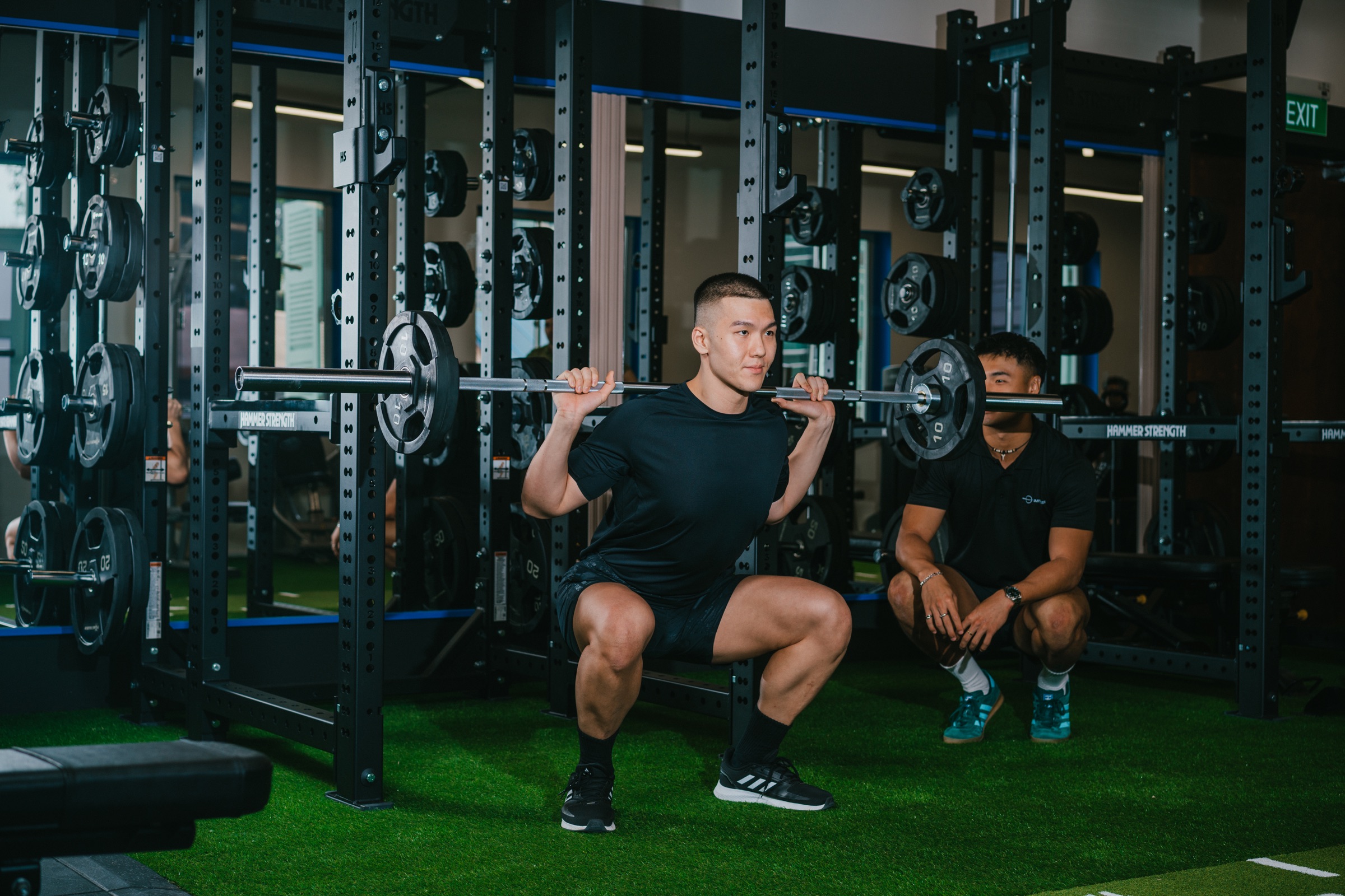 Client training with coach at Horizon Wellness Club